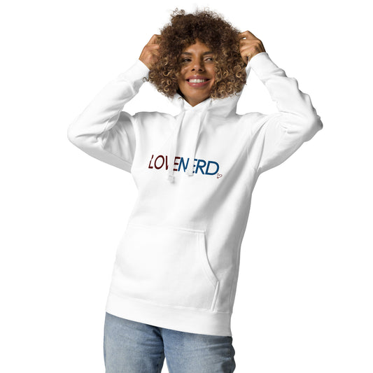 Love Nerd Embroidered Unisex Hoodie