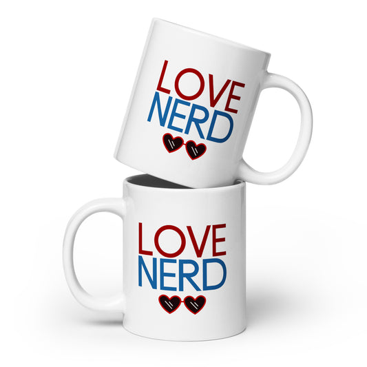 Love Nerd Glasses Mug